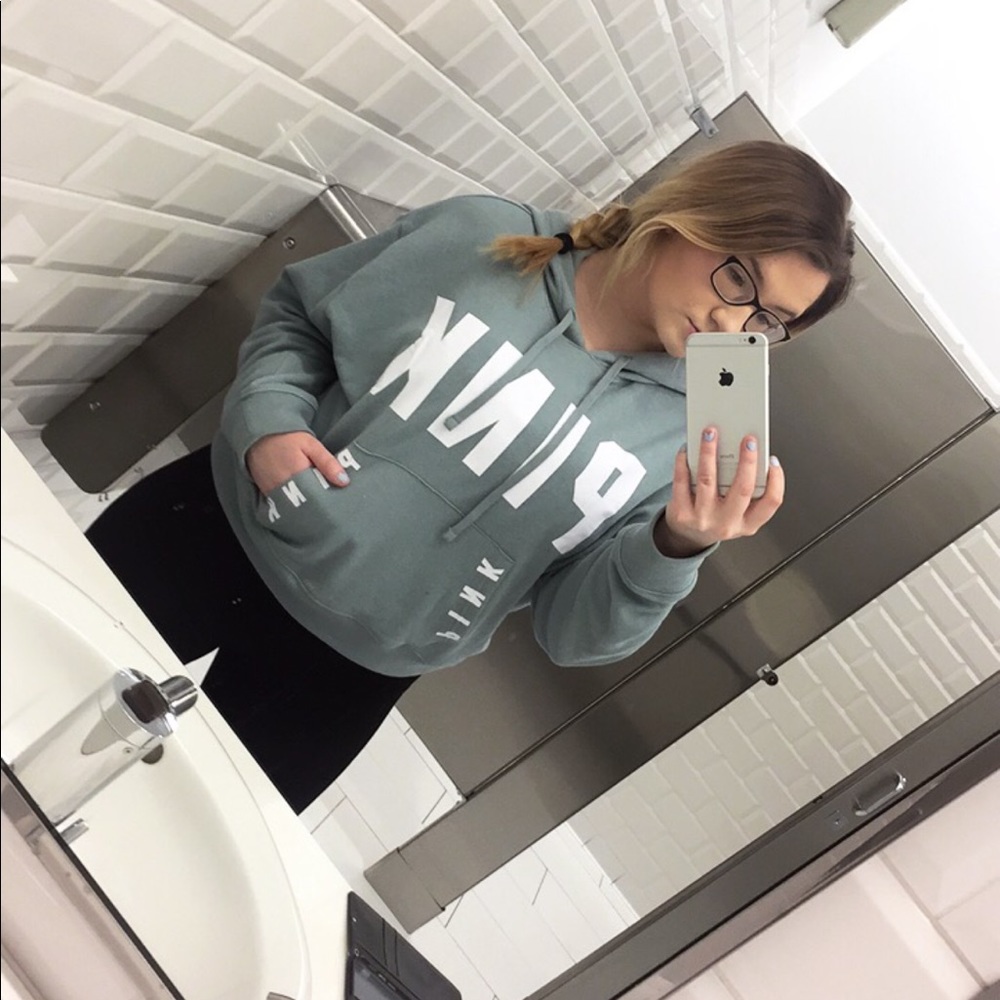 Sea Foam Green “cropped” pullover